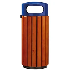 ROSSIGNOL Corbeille A Poser Ou A Fixer Zeno - 60l - Bois / Bleu Outremer -Nettoyage Outils Boutique rossignol corbeille poser fixer zeno 60l bois bleu outremer 9R57885 2
