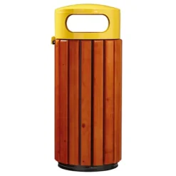 ROSSIGNOL Corbeille A Poser Ou A Fixer Zeno - 60l - Bois / Jaune Colza -Nettoyage Outils Boutique rossignol corbeille poser fixer zeno 60l bois jaune colza 9R57884 2