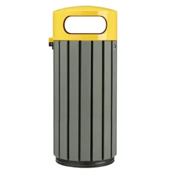 ROSSIGNOL Corbeille A Poser Ou A Fixer Zeno Etik - 60l - Latte Recycle / Jaune Colza -Nettoyage Outils Boutique rossignol corbeille poser fixer zeno etik 60l latte recycle jaune colza 9R57935 2