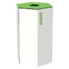 ROSSIGNOL Corbeille De Tri Selectif 50l - Sans Serrure - Hexatri - Tri Verre - Blanc / Vert Jaune -Nettoyage Outils Boutique rossignol corbeille tri selectif 50l serrure hexatri tri verre blanc vert jaune 9R59025