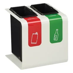 ROSSIGNOL Corbeille De Tri Selectif Tribu- 2x8l - Blanc Signalisation -Nettoyage Outils Boutique rossignol corbeille tri selectif tribu 2x8l blanc signalisation 9R55300 2