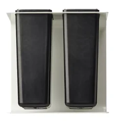 ROSSIGNOL Corbeille De Tri Selectif Tribu- 2x8l - Blanc Signalisation -Nettoyage Outils Boutique rossignol corbeille tri selectif tribu 2x8l blanc signalisation 9R55300 3