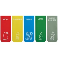 ROSSIGNOL Corbeille De Tri Selectif Tribu- 2x8l - Blanc Signalisation -Nettoyage Outils Boutique rossignol corbeille tri selectif tribu 2x8l blanc signalisation 9R55300 6