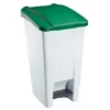 ROSSIGNOL Poubelle Mobile A Pedale - 60l - Mobily - Blanc / Vert 1 ROSSIGNOL Poubelle Mobile A Pedale - 60l - Mobily - Blanc / Vert -Nettoyage Outils Boutique rossignol poubelle mobile pedale 60l mobily blanc vert 9R59875