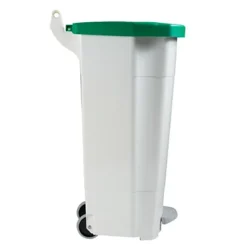 ROSSIGNOL Poubelle Mobile A Pedale - 90l - Boogy - Blanc / Vert -Nettoyage Outils Boutique rossignol poubelle mobile pedale 90l boogy blanc vert 9R56703 3