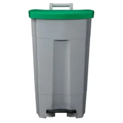 ROSSIGNOL Poubelle Mobile A Pedale - 90l - Boogy - Gris / Vert -Nettoyage Outils Boutique rossignol poubelle mobile pedale 90l boogy gris vert 9R56358 2