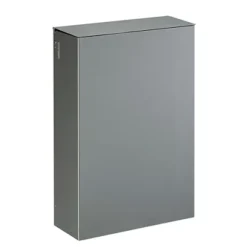 ROSSIGNOL Poubelle Murale 20l - Avec Etrier - Stella - Gris Metal