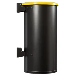 ROSSIGNOL Poubelle Murale Tubo - 80l - Gris Manganese / Jaune Colza -Nettoyage Outils Boutique rossignol poubelle murale tubo 80l gris manganese jaune colza 9R58147 2