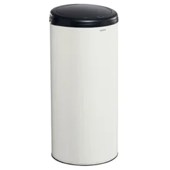 ROSSIGNOL Poubelle A Ouverture Manuelle - 45l - Handtouch - Blanc Signalisation