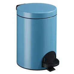 ROSSIGNOL Poubelle A Pedale Sanelia - 5l - Bleu Mat Lisse