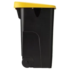 ROSSIGNOL Poubelle De Tri Mobile - 110l - Movatri - Noir / Jaune - Couv Ferme -Nettoyage Outils Boutique rossignol poubelle tri mobile 110l movatri noir jaune couv ferme 9R55513 2