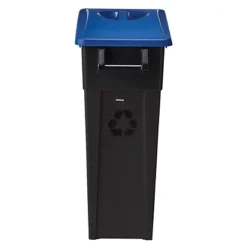 ROSSIGNOL Poubelle De Tri Mobile - 65l - Movatri - Noir / Bleu - Couv Ferme -Nettoyage Outils Boutique rossignol poubelle tri mobile 65l movatri noir bleu couv ferme 9R55502 2