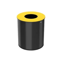 ROSSIGNOL Poubelle De Tri Selectif 15l Neotri - Tri Plastique - Gris Manganese / Jaune Colza