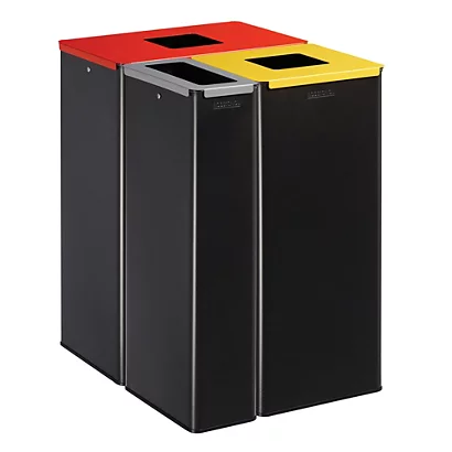 ROSSIGNOL Poubelle De Tri Selectif 60l Calitri - Tri Metal - Gris Manganese / Rouge Signalisation 3 ROSSIGNOL Poubelle De Tri Selectif 60l Calitri - Tri Metal - Gris Manganese / Rouge Signalisation