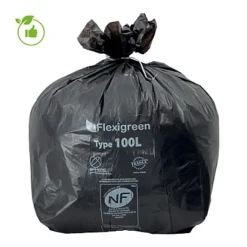 Sac Poubelle Noir Flexigreen 110 L, Lot De 250