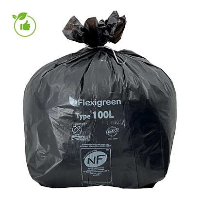 Sac Poubelle Noir Flexigreen 110 L, Lot De 250 3 Sac Poubelle Noir Flexigreen 110 L, Lot De 250