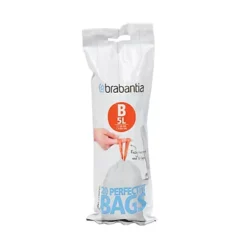 Sacs Poubelle Déchets Courants Brabantia Poignées Coulissantes Blancs 5 L, Lot De 240 -Nettoyage Outils Boutique sacs poubelle chets courants brabantia poign coulissantes blancs 5 lot 240 423220 6