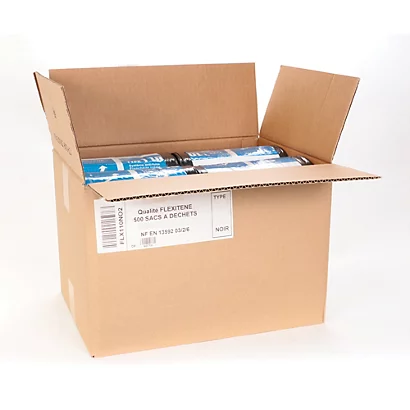 Sacs Poubelle Déchets Courants NF Fléxitène Noirs 100 L, Lot De 500 4 Sacs Poubelle Déchets Courants NF Fléxitène Noirs 100 L, Lot De 500 – Image 2