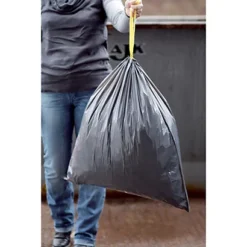 Sacs Poubelle Déchets Courants Poignées Coulissantes Gris 30 L, Lot De 100 -Nettoyage Outils Boutique sacs poubelle chets courants poign coulissantes gris 30 lot 100 422250 2