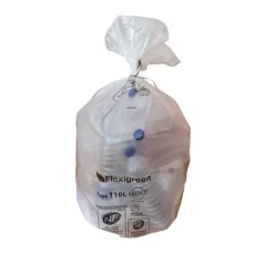 Sacs Poubelle Déchets Courants Transparents 110 L, Lot De 250
