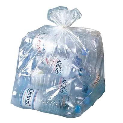 Sacs Poubelle Déchets Courants Transparents 130 L, Lot De 100 4 Sacs Poubelle Déchets Courants Transparents 130 L, Lot De 100 – Image 2