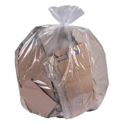 Sacs Poubelle Déchets Courants Transparents 160 L, Lot De 100