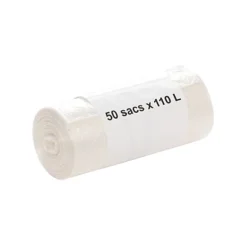 Sacs Poubelle Déchets Légers 1er Prix Translucides 110 L, Lot De 500 -Nettoyage Outils Boutique sacs poubelle chets gers 1er prix translucides 110 lot 500 423270 2