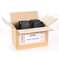 Sacs Poubelle Déchets Légers Noirs 110 L, Lot De 100 -Nettoyage Outils Boutique sacs poubelle chets gers noirs 110 lot 100 423440 2