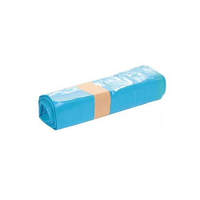 Sacs Poubelle Déchets Lourds Poignées Coulissantes Bleus 30 L, Lot De 100 5 Sacs Poubelle Déchets Lourds Poignées Coulissantes Bleus 30 L, Lot De 100 – Image 3