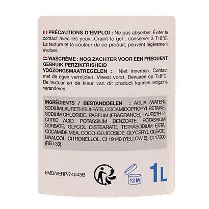 Savons Crème Bernard Parfum Pêche 1 L, Lot De 4 4 Savons Crème Bernard Parfum Pêche 1 L, Lot De 4 – Image 2