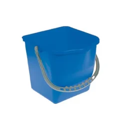Seau De Lavage En Plastique 15 L Bleu Avec Anse Pour Chariots