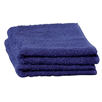 Serviettes De Toilette Coton Bleues 30 X 54 Cm, Lot De 6 3 Serviettes De Toilette Coton Bleues 30 X 54 Cm, Lot De 6