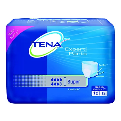 Slip Absorbant Tena Expert Pants Super, Taille Medium, Paquet De 12 3 Slip Absorbant Tena Expert Pants Super, Taille Medium, Paquet De 12