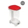 Support Sac Poubelle 2 Roues à Pédale Gilac Avec Couvercle Rouge 120 L -Nettoyage Outils Boutique support sac poubelle 2 roues p dale gilac couvercle rouge 120 463814