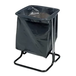 Support Sac Poubelle D'intérieur Sur Pied Noir Sans Couvercle 50 L