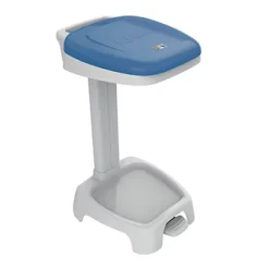 Support Sac Poubelle D'intérieur Sur Pieds à Pédale Gilac Avec Couvercle Sanitized Bleu 120 L