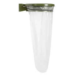 Support Sac Poubelle Mural Rossignol Collecmur Extrême Vert Olive Avec Couvercle 110 L -Nettoyage Outils Boutique support sac poubelle mural rossignol collecmur extr vert olive couvercle 110 9R57807 2