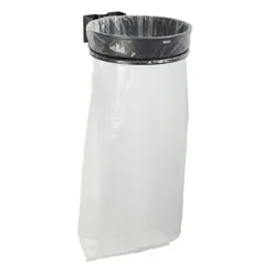 Support Sac Poubelle Mural Rossignol Gris Avec Couvercle 110 L -Nettoyage Outils Boutique support sac poubelle mural rossignol gris couvercle 110 483390 2