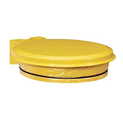 Support Sac Poubelle Mural Rossignol Jaune Avec Couvercle 110 L 5 Support Sac Poubelle Mural Rossignol Jaune Avec Couvercle 110 L – Image 3