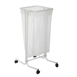 Support Sac Poubelle à Roulettes Rossignol Tubag Blanc Sans Couvercle 110 L