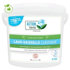 Tablettes Lave-vaisselle Cycle Long Action Verte Classique Seau De 160