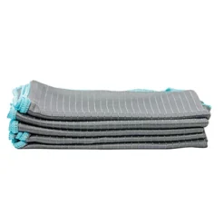 Torchons Microfibre Vaisselle Top Glass 45 X 70 Cm 210 G/m2 Gris, Lot De 5