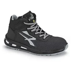 U-Power Chaussures De Sécurité Mixtes Hautes Stego S3 - Noir Et Gris - Taille 39