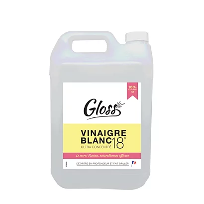 Vinaigre Blanc 18° Ultraconcentré HACCP Gloss 5 L 3 Vinaigre Blanc 18° Ultraconcentré HACCP Gloss 5 L